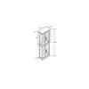 Lighted Glass Curio Display Cabinet with Wooden Frame, Multifunctional Glass Storage & Wine Cabinet, Ideal for Toy Display in Living Room, Kitchen and Pantry (Light Bulb Included)