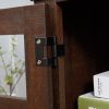 2-Door Modern Farmhouse Cabinet & TV Media Stand, Large Barn-Inspired Home Entertainment Console with Rustic Barn Design