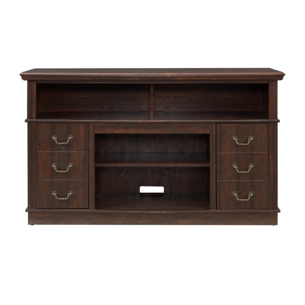 Retro Mid-Century Modern TV Stand with Storage Shelf, Entertainment Center Fits TVs up to 65 Inches, Media TV Console Table for Living Room
