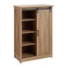 3-268.jpg 5-Drawer Dresser with Sliding Barn Door, Farmhouse Modern Tall Chest of Drawers, Multi-Purpose Storage Organizer for Bedroom, Hallway, Living Room & Kids Room