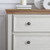 Modern 5-Drawer Dresser, Farmhouse Style Storage Cabinet for Clothes & Daily Essentials, Perfect for Living Room Organization