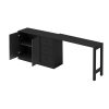 Multifunctional Wooden Sideboard with Extendable Table C 2-Door & 3-Drawer Storage Cabinet, Suitable for Living Room, Study, Foyer and Kitchen