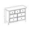 Modern & Farmhouse 7-Drawer Dresser, Chest of Drawers Closet Organizer for Clothes Storage in Living Room