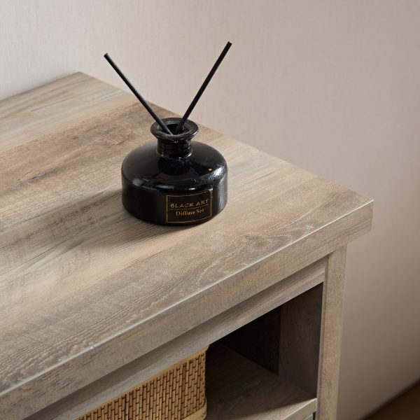 Farmhouse Barn Door TV Media Stand, Modern Entertainment Console for TVs Up to 65" with Open & Closed Storage