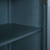 3-33.jpg 40'' Modern Storage Cabinet with Uniquely Designed Doors & 1 Adjustable Shelf, Suitable for Living Room, Study and Multiple Home Spaces
