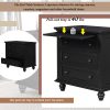 27.6'' Painted Nightstand with Pull-Out Tray, Stylish Bedside Cabinet with 3 Drawers, Minimalist Sofa Side Table with Rubber Legs & Metal Handles for Bedroom, Sofa, Couch and Office