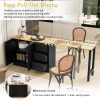 89.7'' Wooden Sideboard with Extendable Tabletop, Multifunctional Storage Cabinet with 2 Doors & 3 Drawers for Living Room, Study, Foyer & Kitchen
