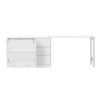 89.7'' Wooden Sideboard with Extendable Tabletop, Multifunctional Storage Cabinet with 2 Doors & 3 Drawers, Suitable for Living Room, Study, Foyer and Kitchen