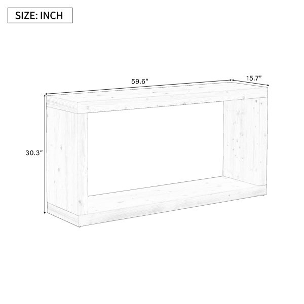 3-68.jpg Modern Minimalist Entryway Table with Stylish Square Silhouette, Simple to Assemble, Ideal for Entryways, Hallways and Living Rooms