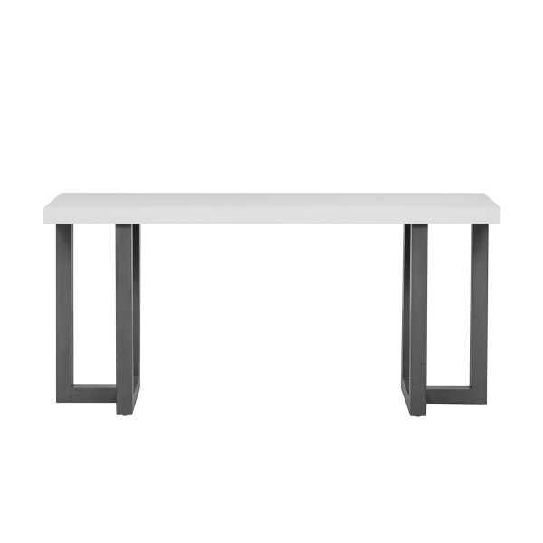 Geometric Design Console Table with Solid Pine Wood Legs, Suitable for Entryway, Hallway, Living Room and Bedroom