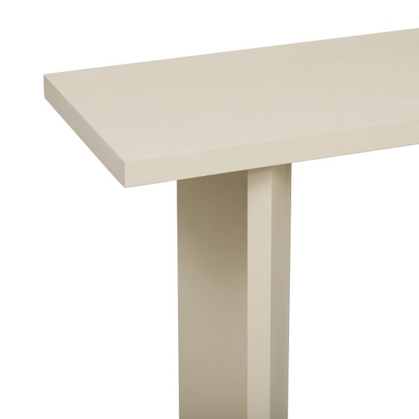 Stylish Console Table with Pine Veneer & Geometric Legs C Perfect for Living Room, Study & Dining Room