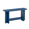 60'' Console Table with Ash Veneer & T-Shaped Legs, Minimalist Entryway Table with Large Top & Bottom Shelf, 120lbs Weight Capacity for Living Room, Hallway and Foyer