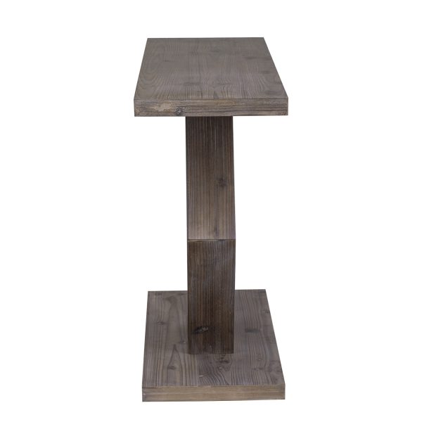 3-84.jpg Modern Entryway Table with Innovative Hollow Hexagonal Legs & Premium Fir Veneer, Elegant Accent Table for Hallway, Entryway and Living Room