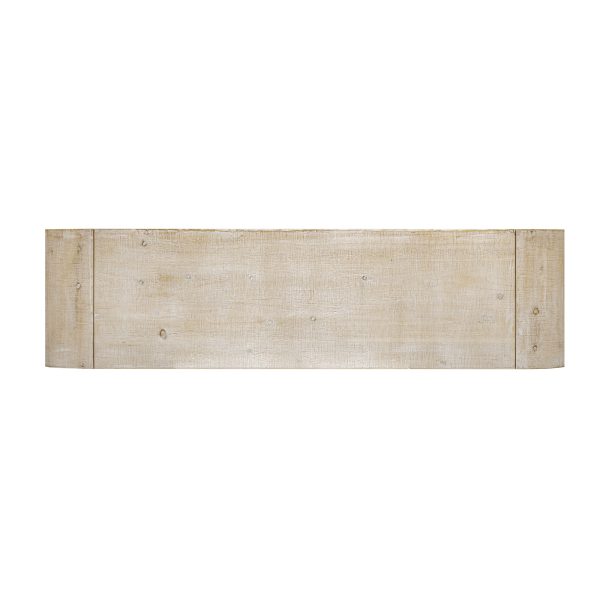 Versatile Woven Wood Slats & Solid Wood Veneer Console Table C Ideal for Entryway, Hallway, Living Room, Foyer & Corridor