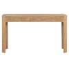 3-94.jpg Rustic Curved Corner Console Table, Entryway Sofa Table with 3 Hidden Drawers & Thick Sturdy Legs for Hallway and Living Room