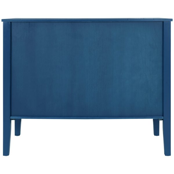 4-10.jpg Sideboard with Adjustable Shelf Storage, Equipped with 3 Retro Metal Handles and 4 Pinewood Legs C Suitable for Entryways, Living Rooms, Studies and Dining Rooms.