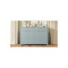 4.jpg Modern 55.1'' Sideboard Buffet Cabinet - 2 Drawers & 4 Doors with Adjustable Shelves, Wave-Pattern Design, Aluminum Handles, Painted MDF, Scandinavian Style Storage for Dining Room & Living Room
