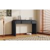 Modern Console Table with 2 Storage Drawers, Fluted Panel Entryway Table with Rounded Edges for Hallway, Living Room & Entryway