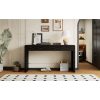 4-132.jpg Curved Wooden Console Table with 2 Storage Drawers, Farmhouse Rustic Entryway Table in Distressed Black for Hallway & Living Room