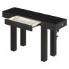 4-136.jpg Rustic Minimalist Wooden Console Table with Hidden Drawer & Side Power Outlet, Versatile Entryway Table for Entryways, Living Rooms & Home Offices