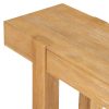 4-146.jpg Rustic Minimalist Wood Console Table with Hidden Drawer & Side Power Outlet, Ideal for Entryways, Living Rooms & Home Offices
