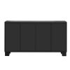4-160.jpg Sideboard Buffet Cabinet with Storage, Wood Cabinet with Adjustable Shelves & Gold Handles for Kitchen, Dining Room & Living Room
