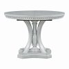 4-162.jpg Retro 5-Piece Extendable Round Dining Set with 4 Chairs for Kitchen & Dining Room