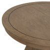 Vintage Extendable Dining Table for 4-6 People, 42"-58" Rustic Farmhouse Kitchen Table with Distressed Finish & Sturdy Cross Legs