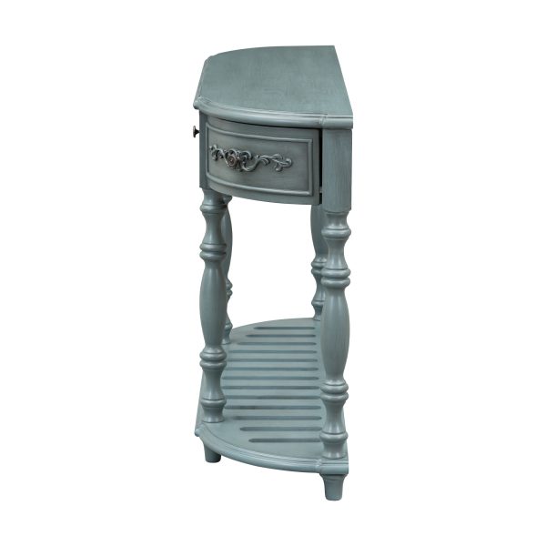 4-18.jpg 52'' Modern Contemporary Curved Console Table, Sofa Table & Entryway Table with 4 Drawers and 1 Shelf C For Hallway & Living Room