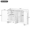 4-186.jpg Retro Minimalist Curved Sideboard Cabinet with Gold Handles & Adjustable Dividers, for Living Room & Dining Room