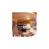 Lighted Corner Glass Curio Cabinet with Tempered Glass Doors & Shelves, Crown?Style Display Cabinet with Built?in Bulb, Decorative Corner Storage for Living Room & Bedroom
