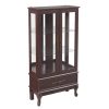 Lighted Glass Curio Cabinet with Adjustable Glass Shelves, 2 Doors & 1 Drawer, Multifunctional Display/Wine Storage Cabinet, Sideboard with Included Bulb