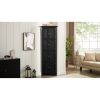 4-241.jpg 4-Tier 72" Tall Corner Kitchen Pantry Storage Cabinet with 8 Doors, Farmhouse Style Corner Cabinet with Shelves, Multifunctional Bookshelf & Storage Cabinet for Bathroom and Living Room