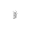 72.4-Inch Tall Freestanding Storage Cabinet with 8 Doors & 4 Shelves, Multi-Purpose Bookshelf for Living Room, Kitchen, Dining Room and Office