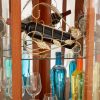 Corner Lighted Glass Curio Cabinet, Multi-Purpose Corner Display Case for Living Room, Ideal for Antique Collections, Wine & Bar Glass Storage (Included Light)