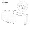 Multifunctional Wooden Sideboard with Extendable Table C 2-Door & 3-Drawer Storage Cabinet, Suitable for Living Room, Study, Foyer and Kitchen