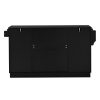 54.3" Sideboard Buffet Cabinet with Large Storage Capacity, 4 Doors & 1 Drawer, Melamine-Finished MDF Storage Cabinet with Adjustable Shelves, Aluminum Alloy Handles, Side Shelves and Hanging Rod for Dining Room