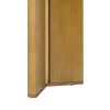 Stylish Console Table with Pine Veneer Tabletop & Geometric Structured Legs, Perfect for Living Room, Study and Dining Room
