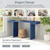 4-58.jpg Large 60-Inch Console Table with Geometric Clean-Line Design, Stylish Painted Entryway Table with Adjustable Leveling Feet, Perfect for Living Room, Entryway & Hallway