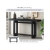 59.1'' Extra Long Painted Console Table with Pine Veneer, Unique Triple Rectangle Design and Thick Pine Wood Legs, Versatile for Entryway, Living Room and Kitchen