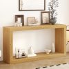4-68.jpg Modern Minimalist Entryway Table with Stylish Square Silhouette, Simple to Assemble, Ideal for Entryways, Hallways and Living Rooms