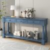 63" Long Console Table with Drawers & Shelf for Entryway, Hallway and Living Room