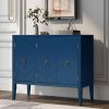 5-10.jpg Sideboard with Adjustable Shelf Storage, Equipped with 3 Retro Metal Handles and 4 Pinewood Legs C Suitable for Entryways, Living Rooms, Studies and Dining Rooms.