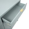 5.jpg Modern 55.1'' Sideboard Buffet Cabinet - 2 Drawers & 4 Doors with Adjustable Shelves, Wave-Pattern Design, Aluminum Handles, Painted MDF, Scandinavian Style Storage for Dining Room & Living Room