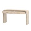 Unique Retro Silhouette Open-Style Console Table with Two Top Drawers for Entryway, Dining Room & Living Room
