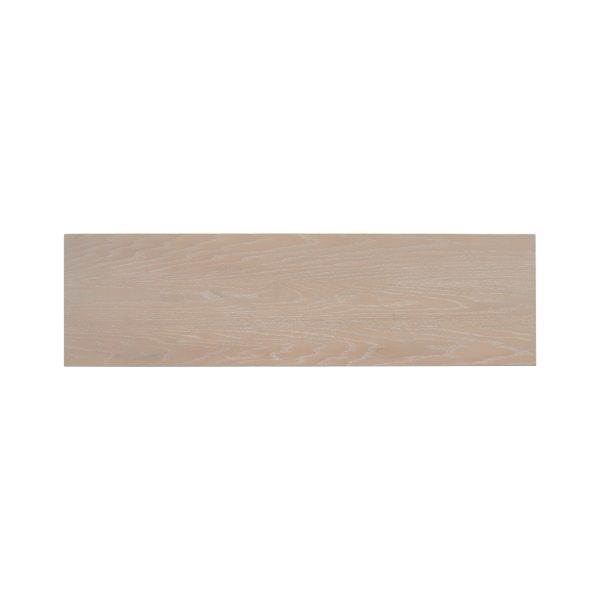 Uniquely Designed Oak Veneer Console Table with Distinctive Side Silhouettes C Suitable for Entryway, Hallway, Living Room, Foyer & Corridor