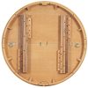 5-142.jpg Retro 5-Piece Dining Set: Extendable Round Table & 4 Upholstered Chairs for Dining Room & Living Roo