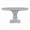 5-162.jpg Retro 5-Piece Extendable Round Dining Set with 4 Chairs for Kitchen & Dining Room