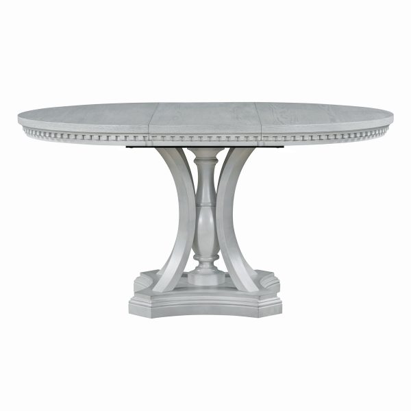 5-162.jpg Retro 5-Piece Extendable Round Dining Set with 4 Chairs for Kitchen & Dining Room