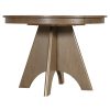 Vintage Extendable Dining Table for 4-6 People, 42"-58" Rustic Farmhouse Kitchen Table with Distressed Finish & Sturdy Cross Legs